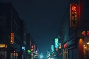 首页横版主推片单封面合集，深蓝夜空下的城市轮廓